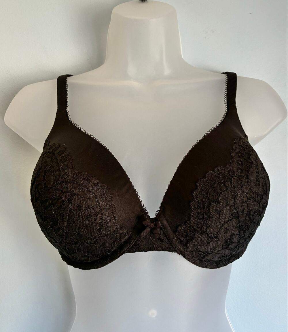 Victoria's Secret Body by Victoria Perfect Coverage Bra Black Lace 32DDD